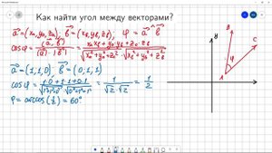 #3 Как найти угол между векторами?