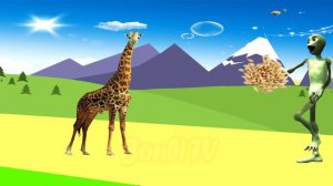 дикие животные для детей умный ребенок | обучающее видео для детей с alien dance часть 35