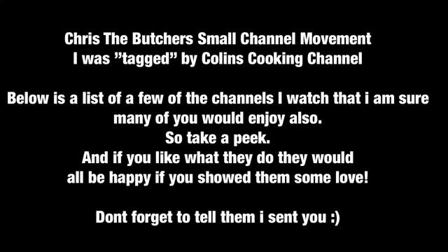 Small Channel Movement Shoutouts - Started By Chris the Butcher and friends смотреть онлайн