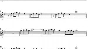 Странники в ночи. Саксофон-тенор. Ноты.