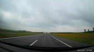 # 6 The view from the car.Zhirovichi  - the castle of Mir.Belarus.Вид из авто. Жировичи - Мир.