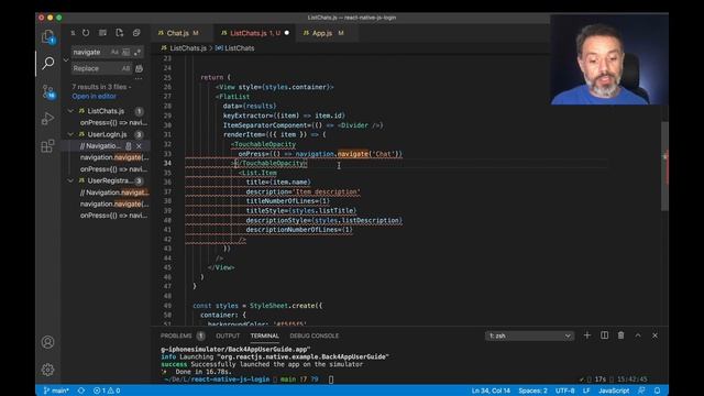Realtime React Native Chat App - Navigating and Opening a chat with a selected user смотреть онлайн