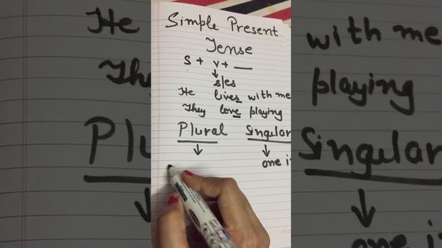 simple present tense rules || examples || easy and shortcut way || #smartmoms