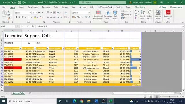 Exp19_Excel_Ch04_Cap_Tech_Support