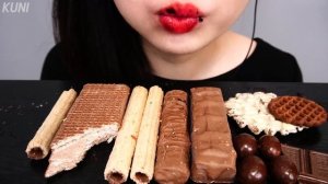 ASMR CHOCOLATE DESSERTS MUKBANG 초콜릿 디저트 먹방 巧克力 SCHOKOLADE شوكولاتة चॉकलेट SÔ CÔ LA COKELAT チョコレート