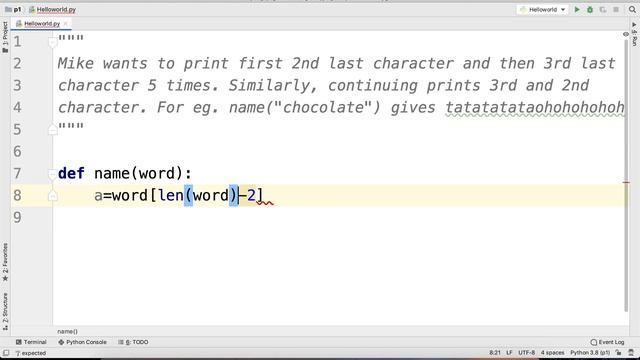 Python Practice Series 42 | Beginners | Level 1 | Basic | Print between Character in Reverse | Code
