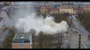 Sprengung des ehem. Studentenwohnheims am Ernst-Reuter-Platz