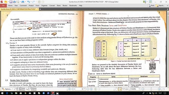Class XII Informatics Practices ch-1 (Python pandas- I) part-1
