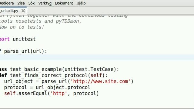 Python TDD example - part 1