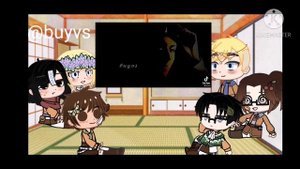 reaction of Erwin's old squad +Armin, Mikasa, Eren/ реакция старого отряда Эрвина +Армин,Микаса,Эре
