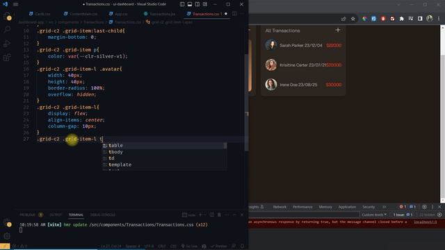 Build a complete React Admin Dashboard App | ReactJS & CSS Only | React Project For Beginners