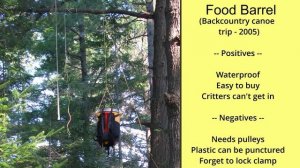 How to protect food during a backcountry or canoe camping trip