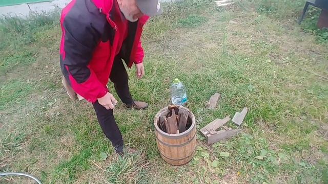 Как правильно обжечь бочку!!!