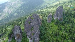 Шорские мегалиты, гора Большой Изыгаш.