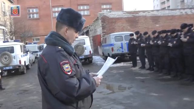 Начальник УМВД России по городу Владимиру провел гарнизонный развод