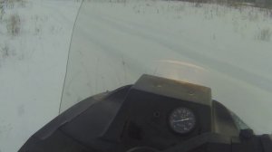 Езда на снегоходе Рысь