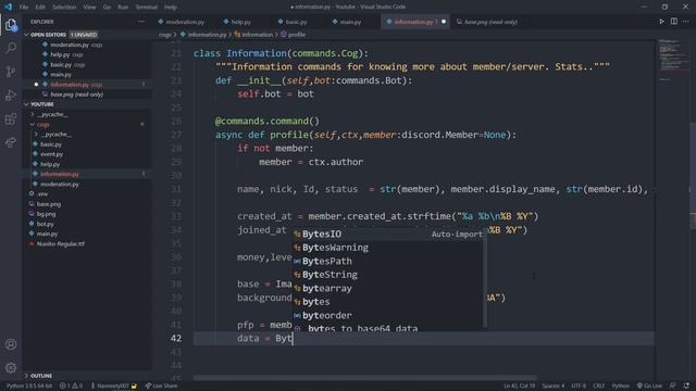 Making an Image Profile UI command in Discord.py