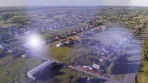 Грибановский район и поселок Грибановский с высоты птичьего полета