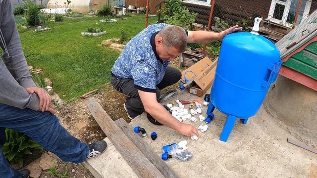 Как обвязать кессон для скважины? Показываю на "пальцах" смотреть онлайн