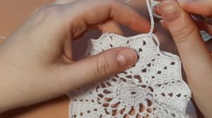 Набор ажурных салфеток крючком для сервировки стола. Мастер - класс.