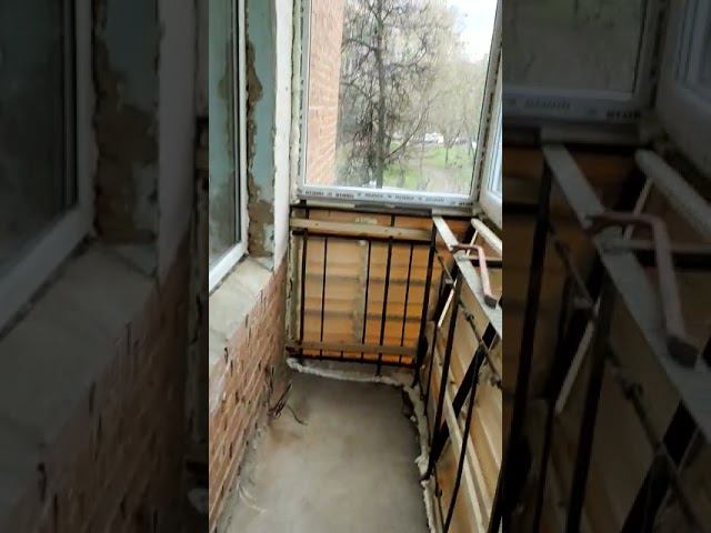 Остекление балкона окнами Melke, подготовка к проведению отделочных работ