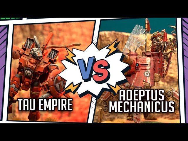 Adeptus Mechanicus vs Tau Empire | Репорт 1250 pts | Warhammer 40k