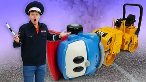 Веселая школа - Грузовичок Лева помогает Кириллу починить дорогу. Развивающие игры для мальчиков