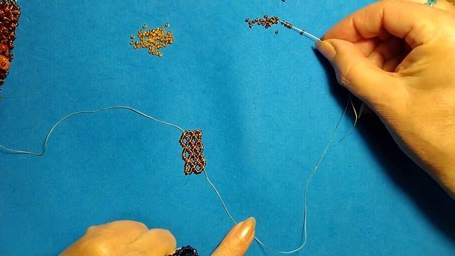 Бисерная сетка для колье #украшениесвоимируками #Necklace