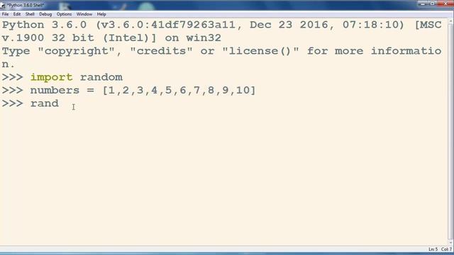 How to Shuffle a List of Numbers in Python programming language - Python tutorial