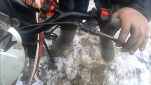 Колхозим ручку сцепления на питбайке Kaio