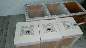 Декор ящика для чайных пакетиков, своими руками,легко и просто