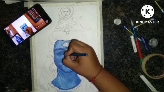 drawing lord Shiva #lordshiva @SanjuArts7 @SouravjoshiArts #viral #art #sketch #support
