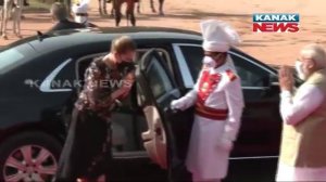 Delhi: PM Modi Receives Prime Minister Of Denmark, Mette Frederiksen At Rashtrapati Bhawan