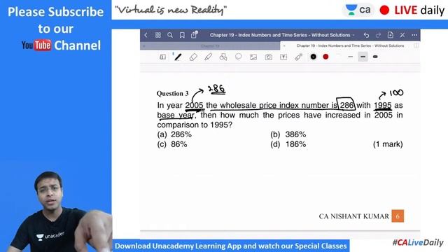 L1 : Index Numbers and Time Series | Index Number | CA Foundation Maths | Nishant Kumar смотреть онлайн