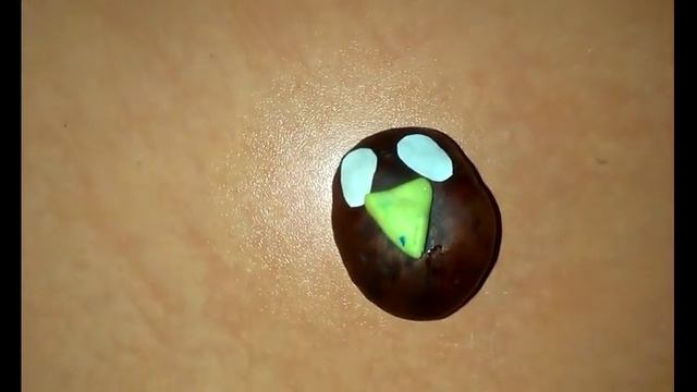 Поделка из желудей и каштанов "Гнездо" смотреть онлайн