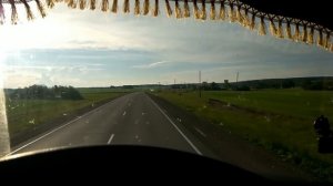 Ушол с севера...Устроился на новую работу. дальнобой. первый рейс  на Восток