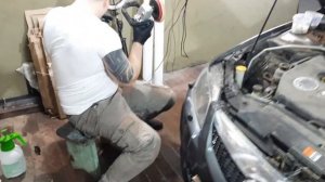 Как правильно отполировать фару и наклеить защитную пленку