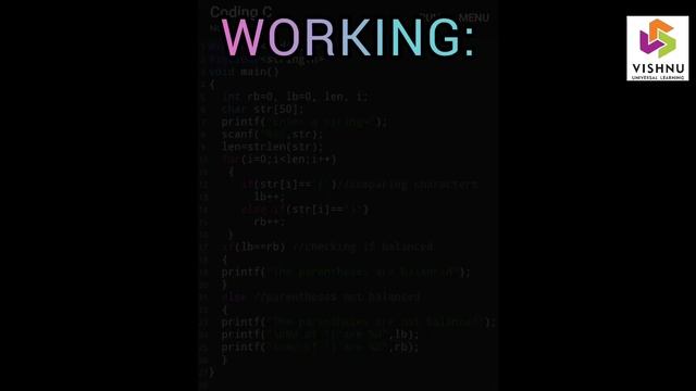 BALANCED PARENTHESES C program:To check if brackets are equal. смотреть онлайн