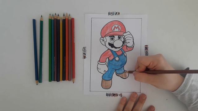 Mario boyama(Kuru boya ile)Çocuklar için eğlenceli boyamalar смотреть онлайн