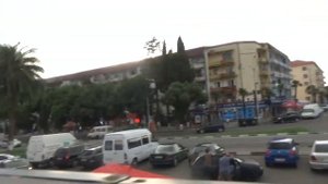 Кобулети,прогулка по городу,железнодорожный вокзал