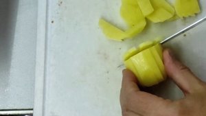 как резать картошку фри быстро и просто