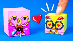 Забавная прыгающая уточка Лалафанфан из бумаги Лайфхаки для школы