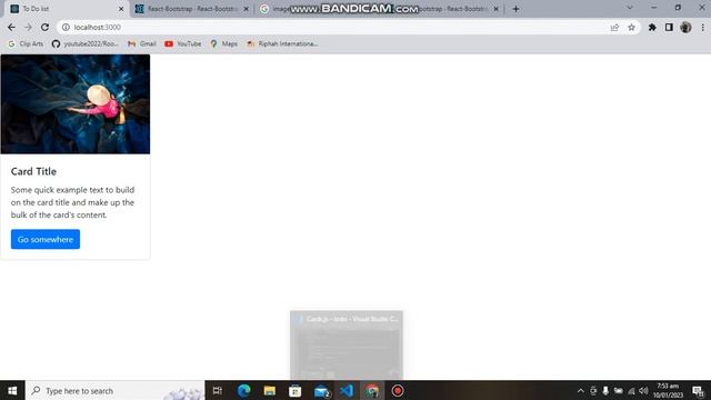 Make Cards with React Bootstrap || Back To School