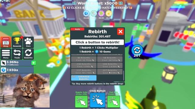 We Got a Full Team of Rainbow Pets! x200T Power! - Roblox Clicker Simulator смотреть онлайн