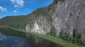 река Чусовая, с. Кын, скала Великан,