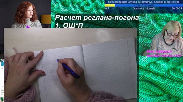 Свитер с крупными косами и пышными рукавами. Алена Никифорова