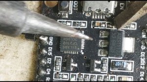 Repair ESP32 COM port not detect LED Off common broken diode