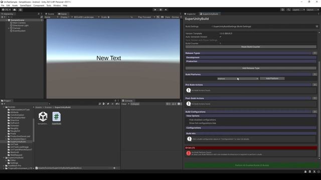 Unity Build Automation - SuperUnityBuild + Automate Zip File