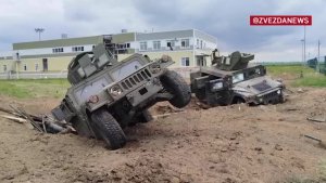 Уничтоженная техника украинских террористов на КПП Грайворон/Destruction vehicles of the terrorists