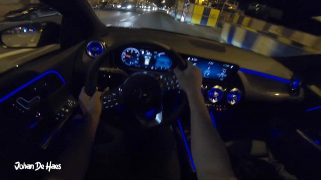 Mercedes B-CLASS 220 d 190 hp NIGHT POV CITY test drive смотреть онлайн